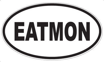EATMON - Oval Sticker