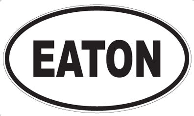 EATON - Oval Sticker