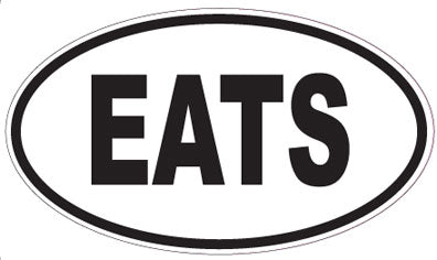 EATS - Oval Sticker