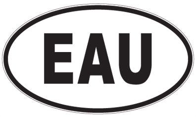 EAU - 3 Letter Initials Oval Magnet