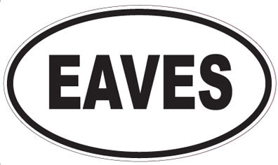 EAVES - Oval Sticker