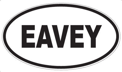 EAVEY - Oval Sticker
