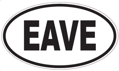 EAVE - Oval Sticker
