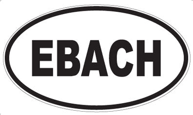 EBACH - Oval Sticker