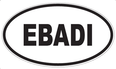 EBADI - Oval Sticker