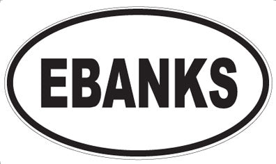 EBANKS - Oval Sticker