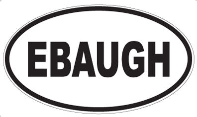 EBAUGH - Oval Magnet