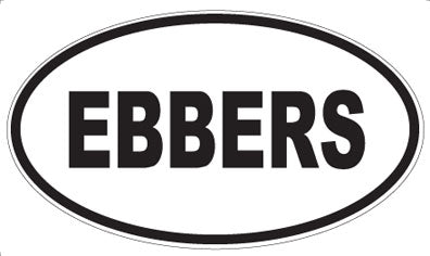 EBBERS - Oval Sticker