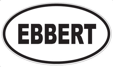 EBBERT - Oval Sticker