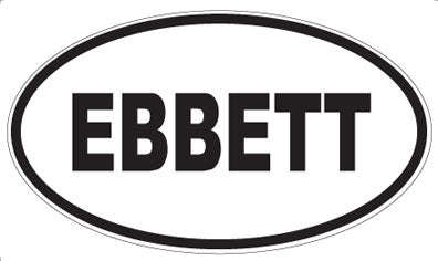 EBBETT - Oval Magnet