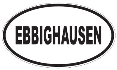 EBBIGHAUSEN - Oval Sticker