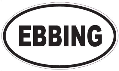EBBING - Oval Sticker