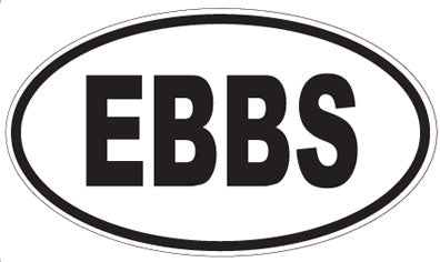 EBBS - Oval Sticker