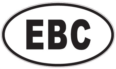 EBC - 3 Letter Initials Oval Magnet