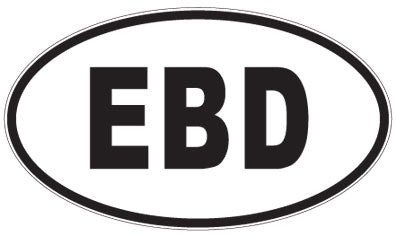 EBD - 3 Letter Initials Oval Magnet