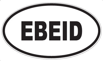 EBEID - Oval Magnet