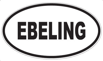 EBELING - Oval Sticker
