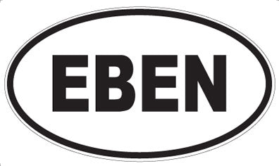 EBEN - Oval Sticker