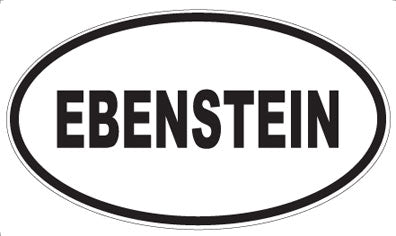 EBENSTEIN - Oval Magnet