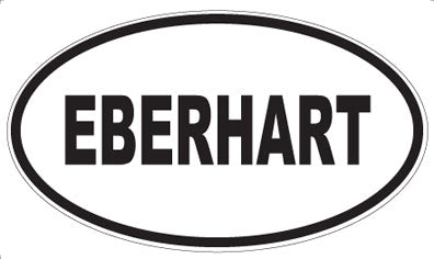 EBERHART - Oval Sticker