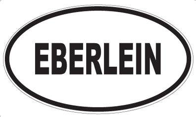 EBERLEIN - Oval Sticker