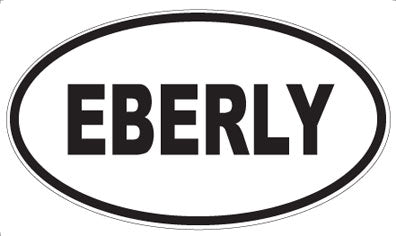 EBERLY - Oval Sticker