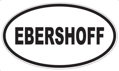 EBERSHOFF - Oval Sticker