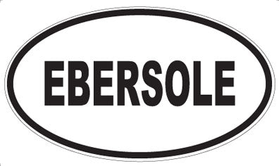 EBERSOLE - Oval Magnet