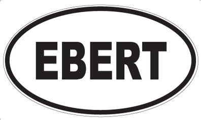 EBERT - Oval Sticker