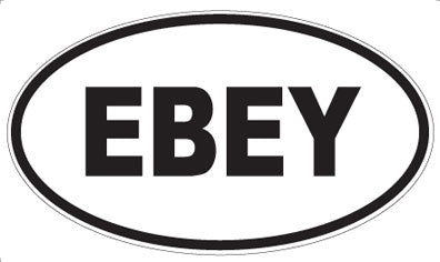 EBEY - Oval Sticker