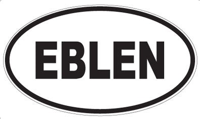 EBLEN - Oval Sticker