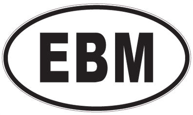 EBM - 3 Letter Initials Oval Magnet
