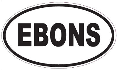 EBONS - Oval Magnet