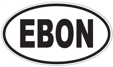 EBON - Oval Sticker