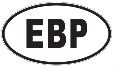 EBP - 3 Letter Initials Oval Magnet