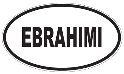 EBRAHIMI - Oval Sticker