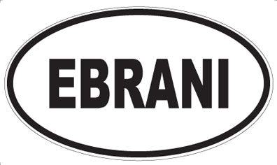 EBRANI - Oval Sticker