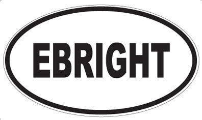 EBRIGHT - Oval Sticker