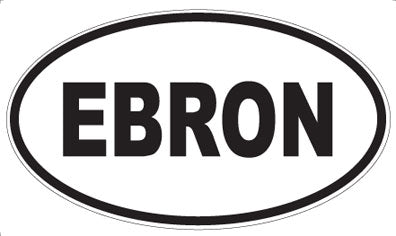 EBRON - Oval Sticker