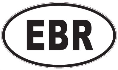 EBR - 3 Letter Initials Oval Magnet
