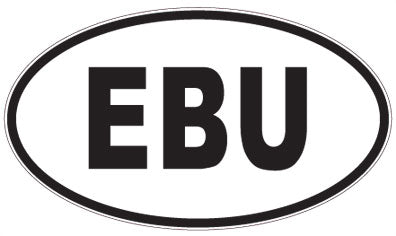 EBU - 3 Letter Initials Oval Magnet