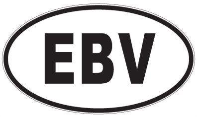 EBV - 3 Letter Initials Oval Magnet