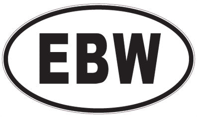 EBW - 3 Letter Initials Oval Magnet