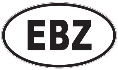 EBZ - 3 Letter Initials Oval Magnet