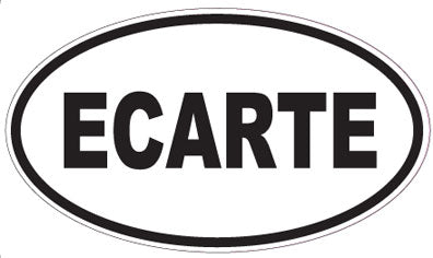 ECARTE - Oval Sticker