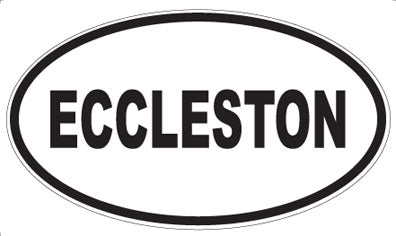ECCLESTON - Oval Sticker