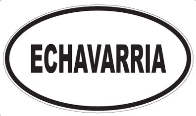 ECHAVARRIA - Oval Magnet