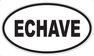 ECHAVE - Oval Sticker