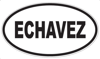 ECHAVEZ - Oval Sticker