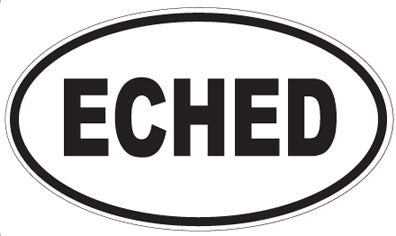 ECHED - Oval Sticker